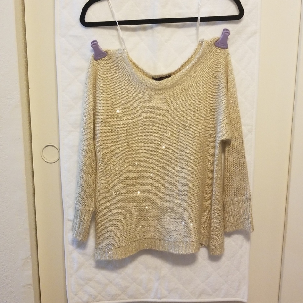 Creazion Effeci Sparkle Sweater Cream sz L